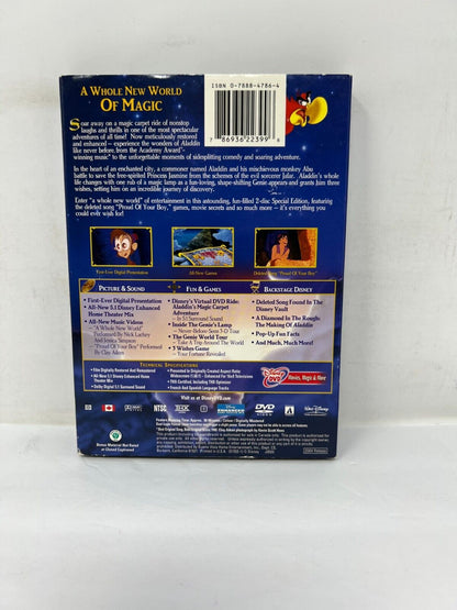 Disney Aladdin (DVD, 2004) Disney Classic Platinum Edition Good Condition!!!