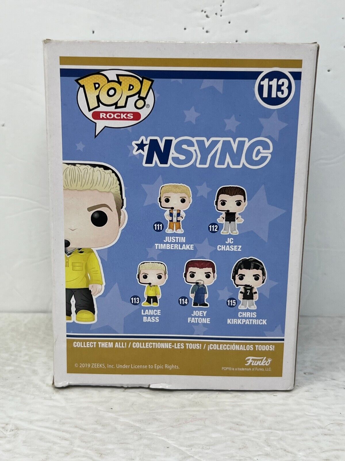 Funko Pop! Rocks Nsync #113 Lance Bass Vinyl Figure Vaulted