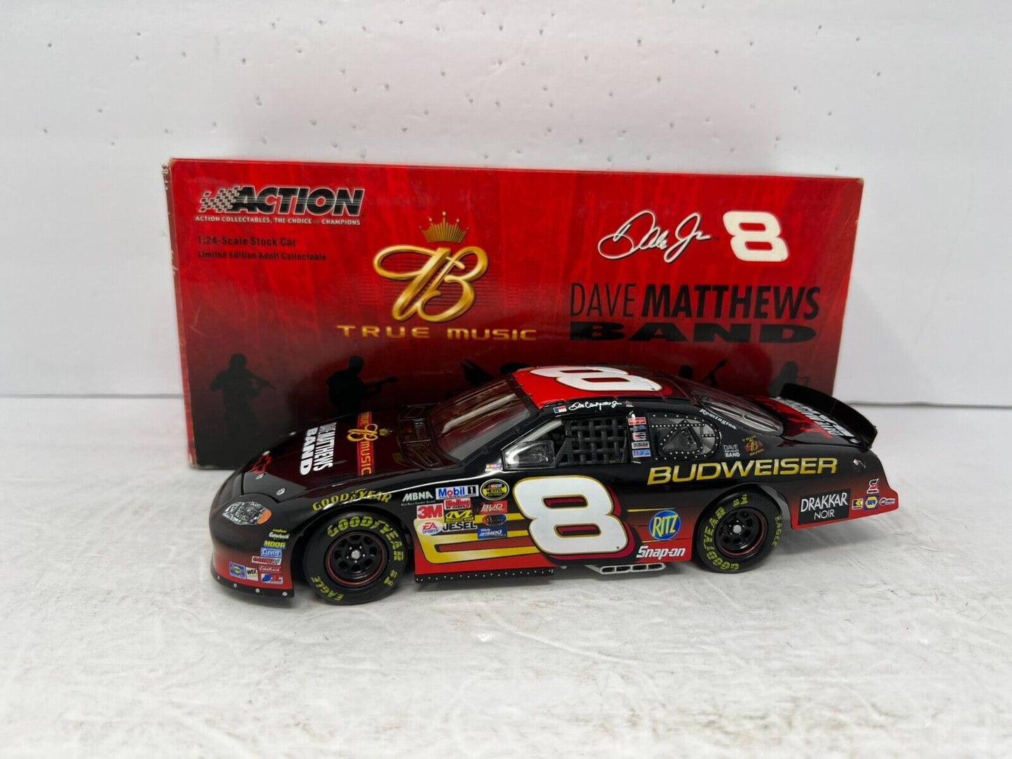 Action Nascar #8 Dale Earnhardt Jr Bud Dave Matthews Monte Carlo 1:24 Diecast