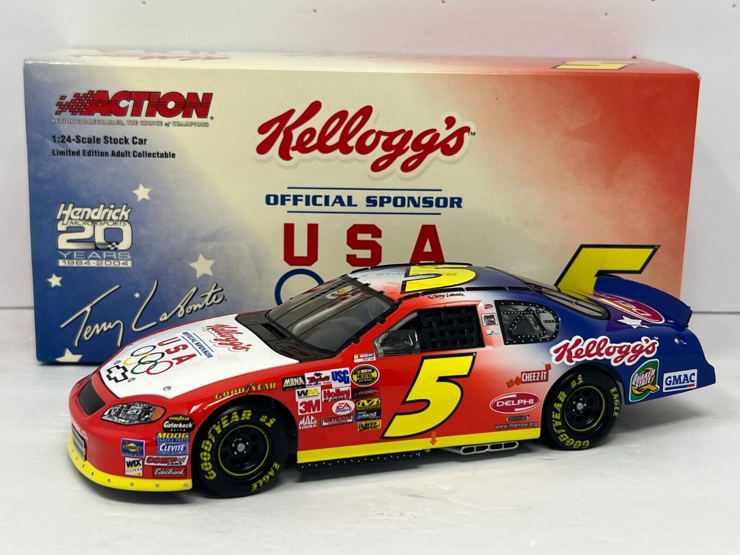 Action Nascar #5 Terry Labonte Kellogg's U.S. Olympics Monte Carlo 1:24 Diecast