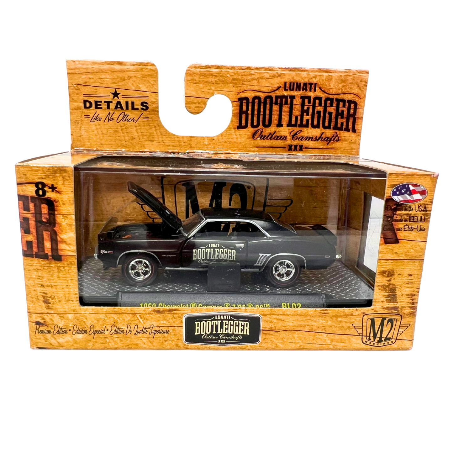 M2 Machines Lunati Bootlegger 1969 Chevrolet Camaro Z/28 RS BL02 1:64 Diecast