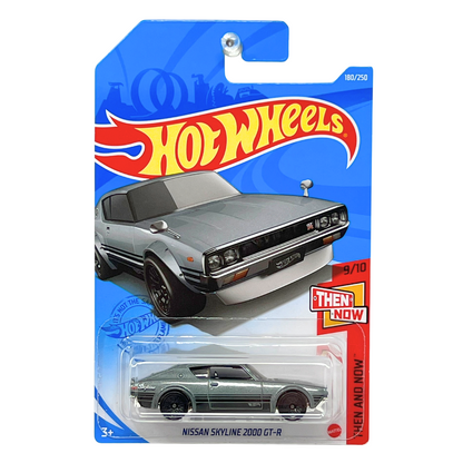 Hot Wheels Then and Now Nissan Skyline 2000 GT-R JDM 1:64 Diecast Gray