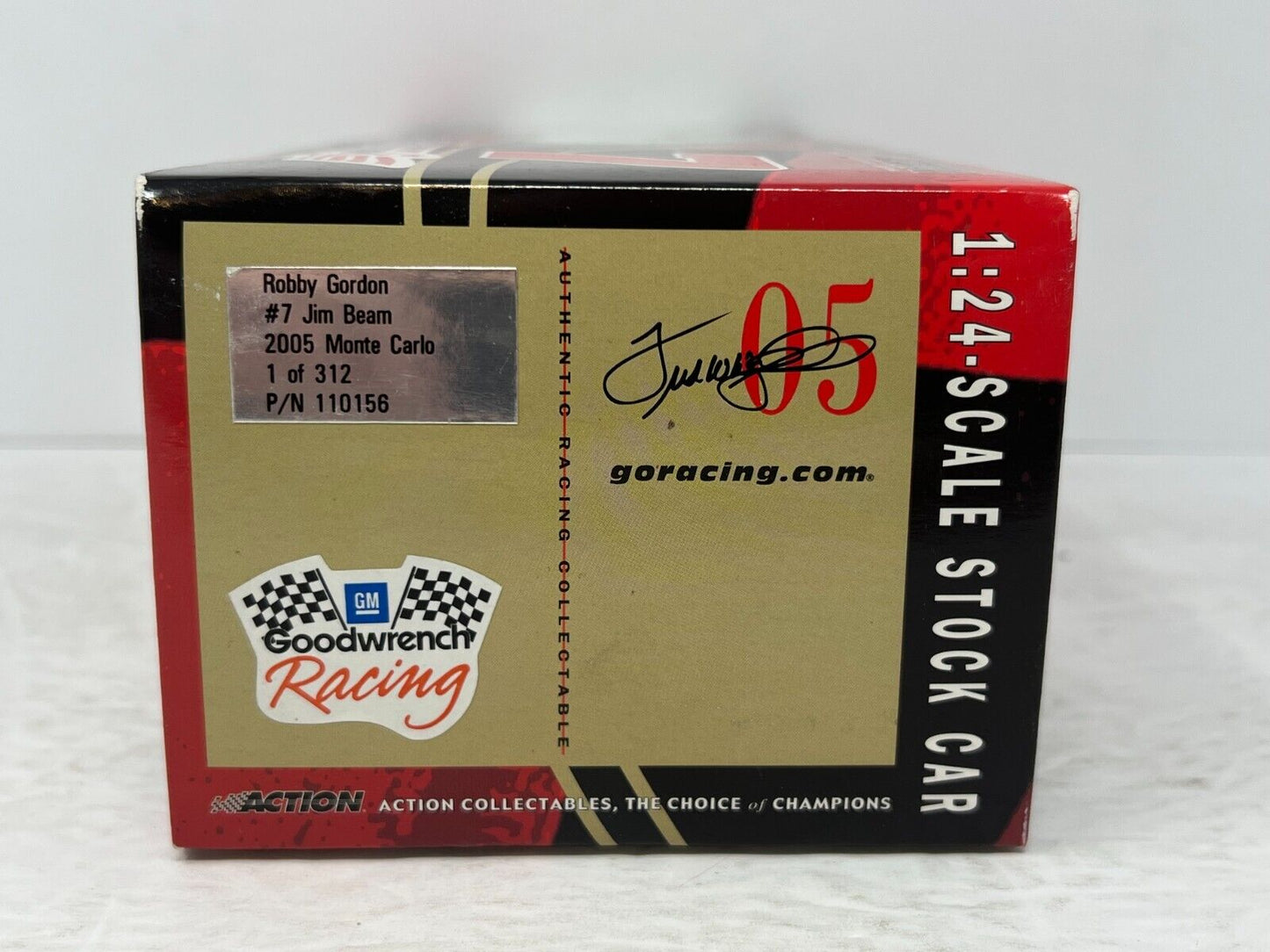 Action Nascar #07 Robby Gordon Jim Beam GM Dealers 2005 Monte Carlo 1:24 Diecast