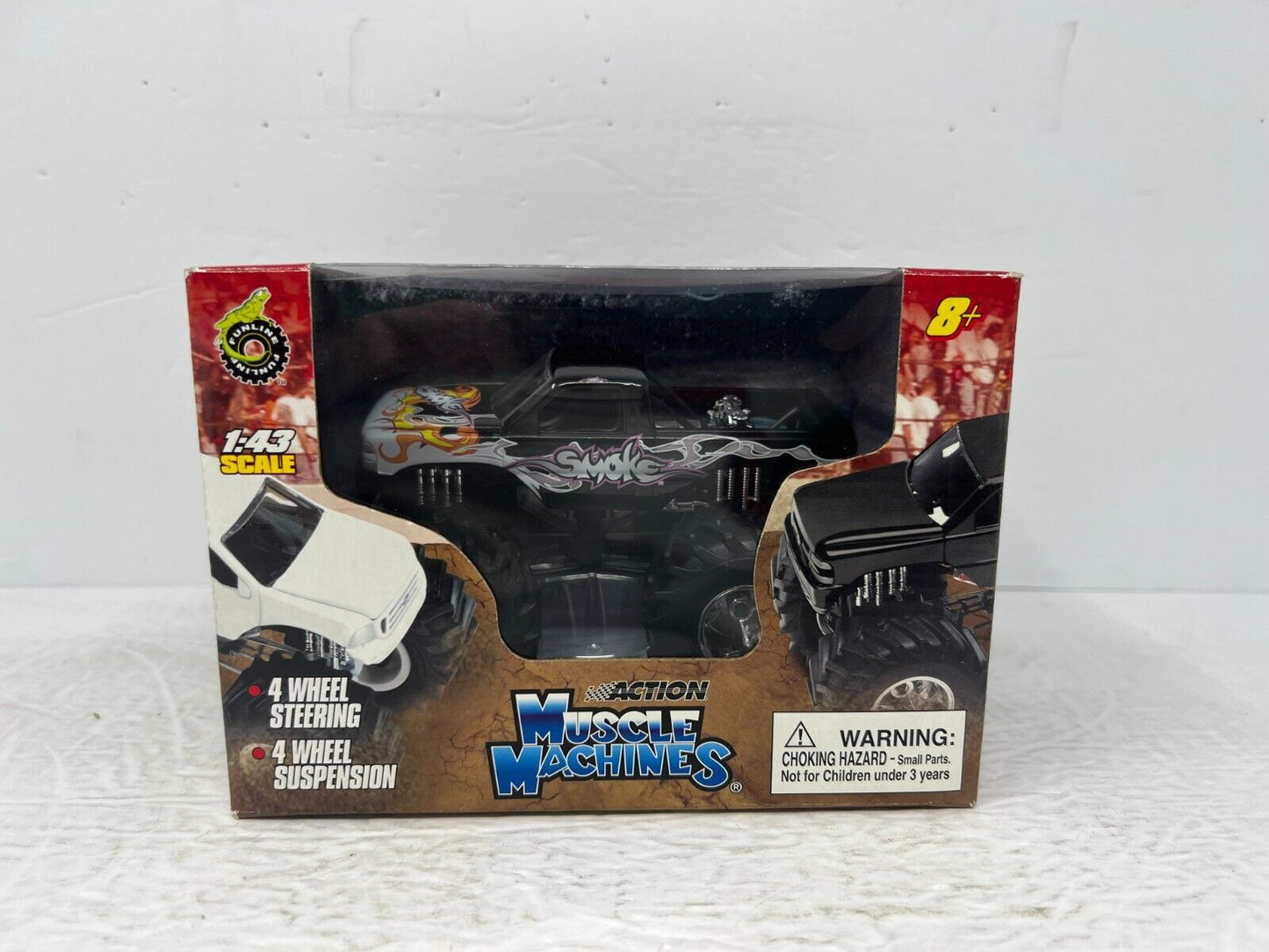 Action Muscle Machines Tony Stewart Smoke Daytona Monster Truck 1:43 Diecast