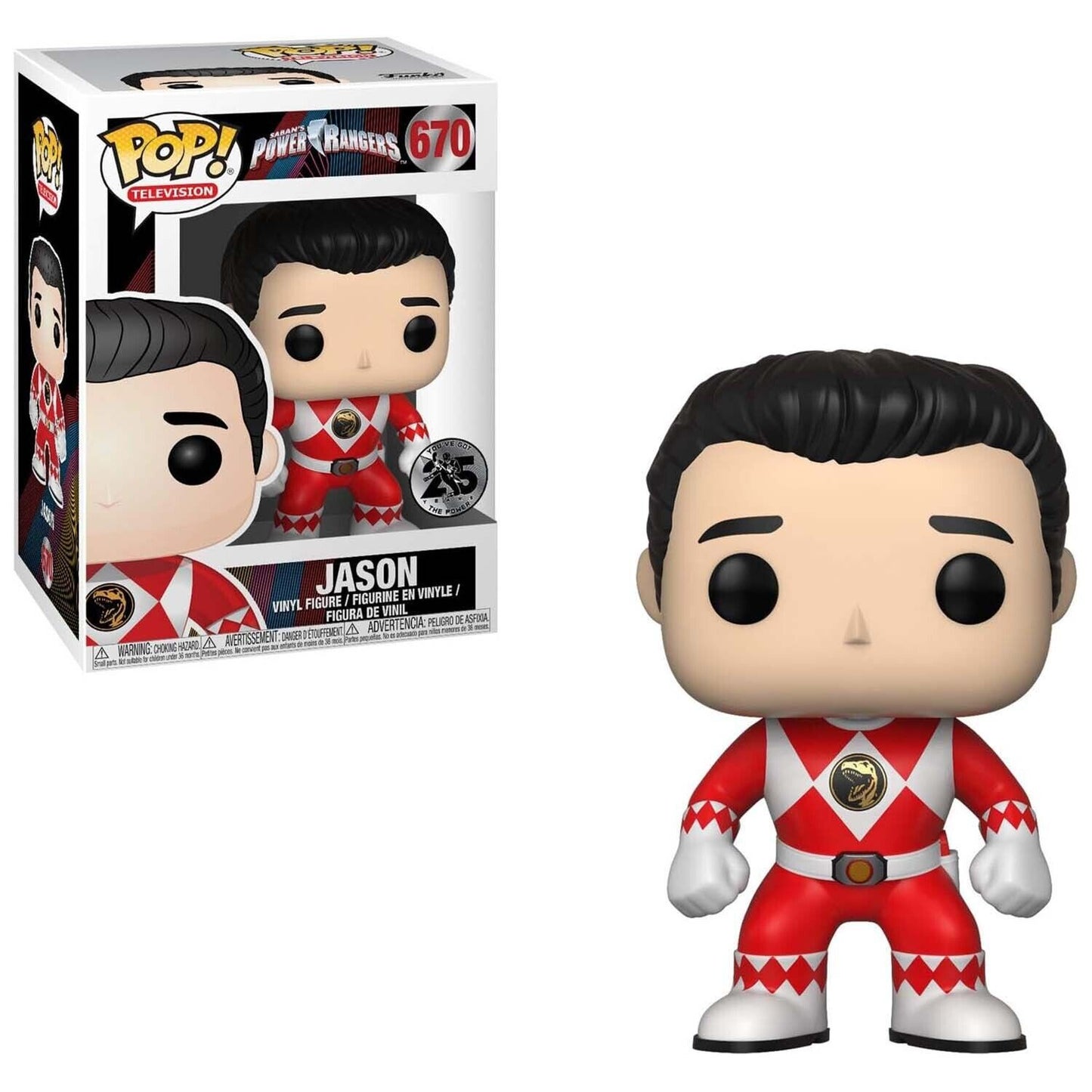 Funko Pop! Television Power Rangers #670 Jason Red Ranger Vinyl Figure Vaulted