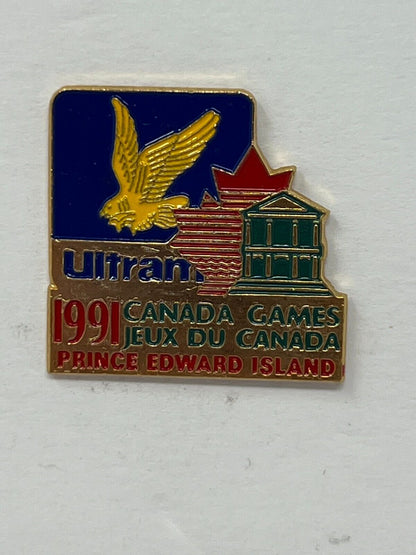 Ultramar 1991 Canada Games Prince Edward Island Olympics Lapel Pin