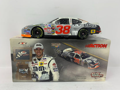 Action Nascar #38 Elliott Sadler M&M's Raced Version BANK 1:24 Diecast & Figure