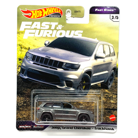 Hot Wheels Premium Fast & Furious Jeep Grand Cherokee Trackhawk 1:64 Diecast