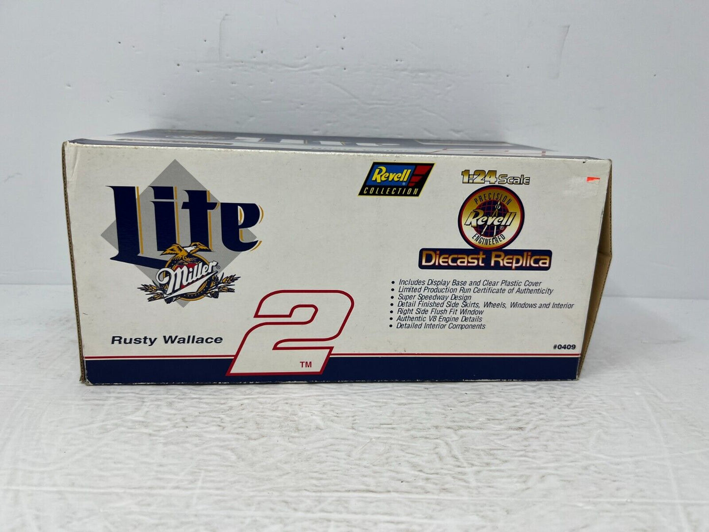 Revell Nascar #2 Rusty Wallace Miller Lite 1997 Ford Thunderbird 1:24 Diecast