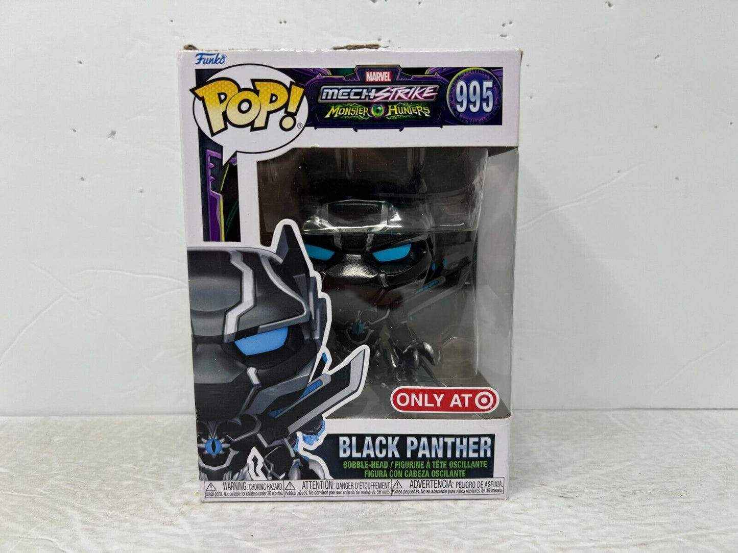 Funko Pop! Marvel Mechstrike Monster Hunters #995 Black Panther Bobble-Head