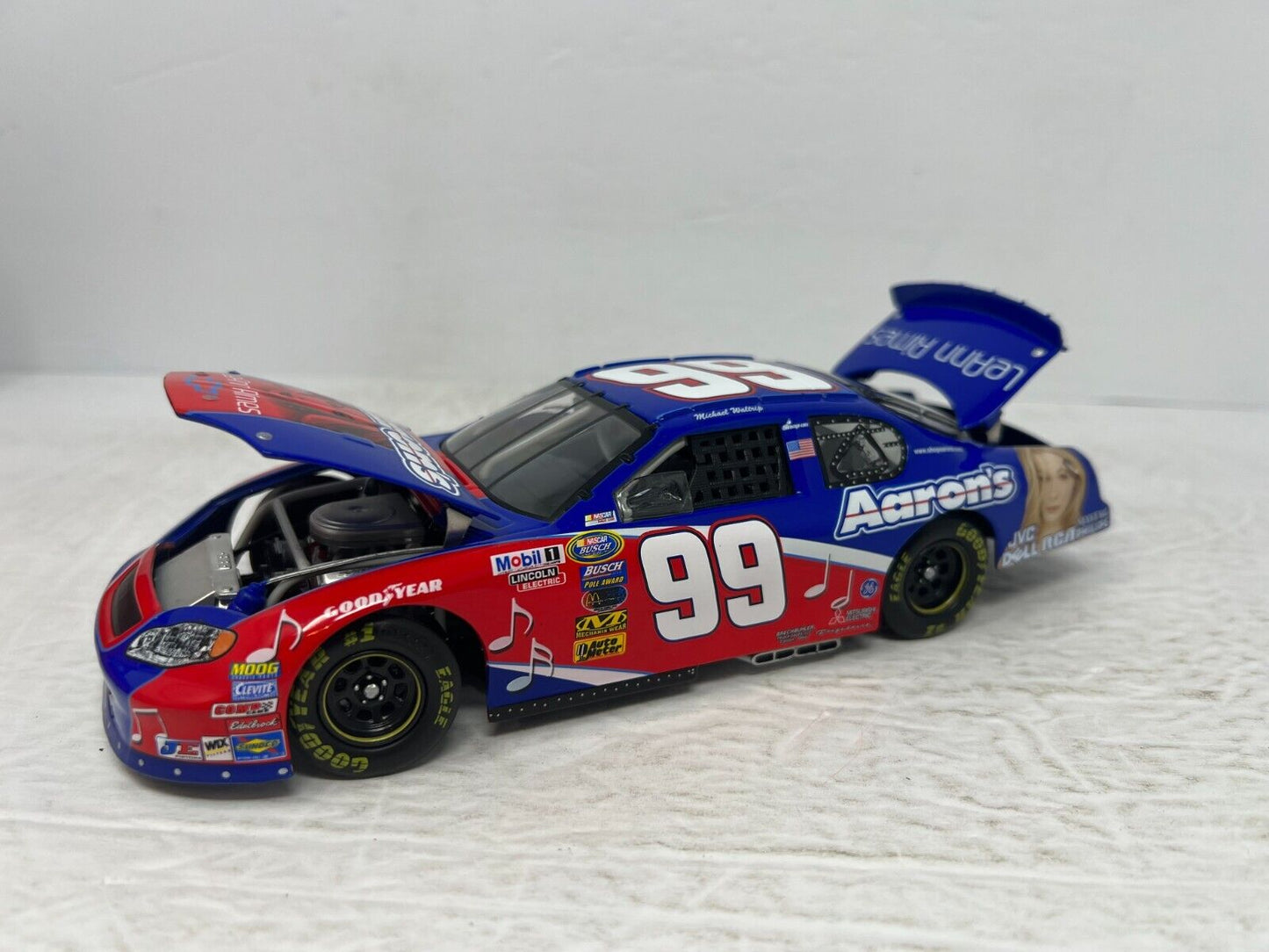 Action Nascar #99 Michael Waltrip Rock n Roll LeAnn Rimes GM Dealer 1:24 Diecast