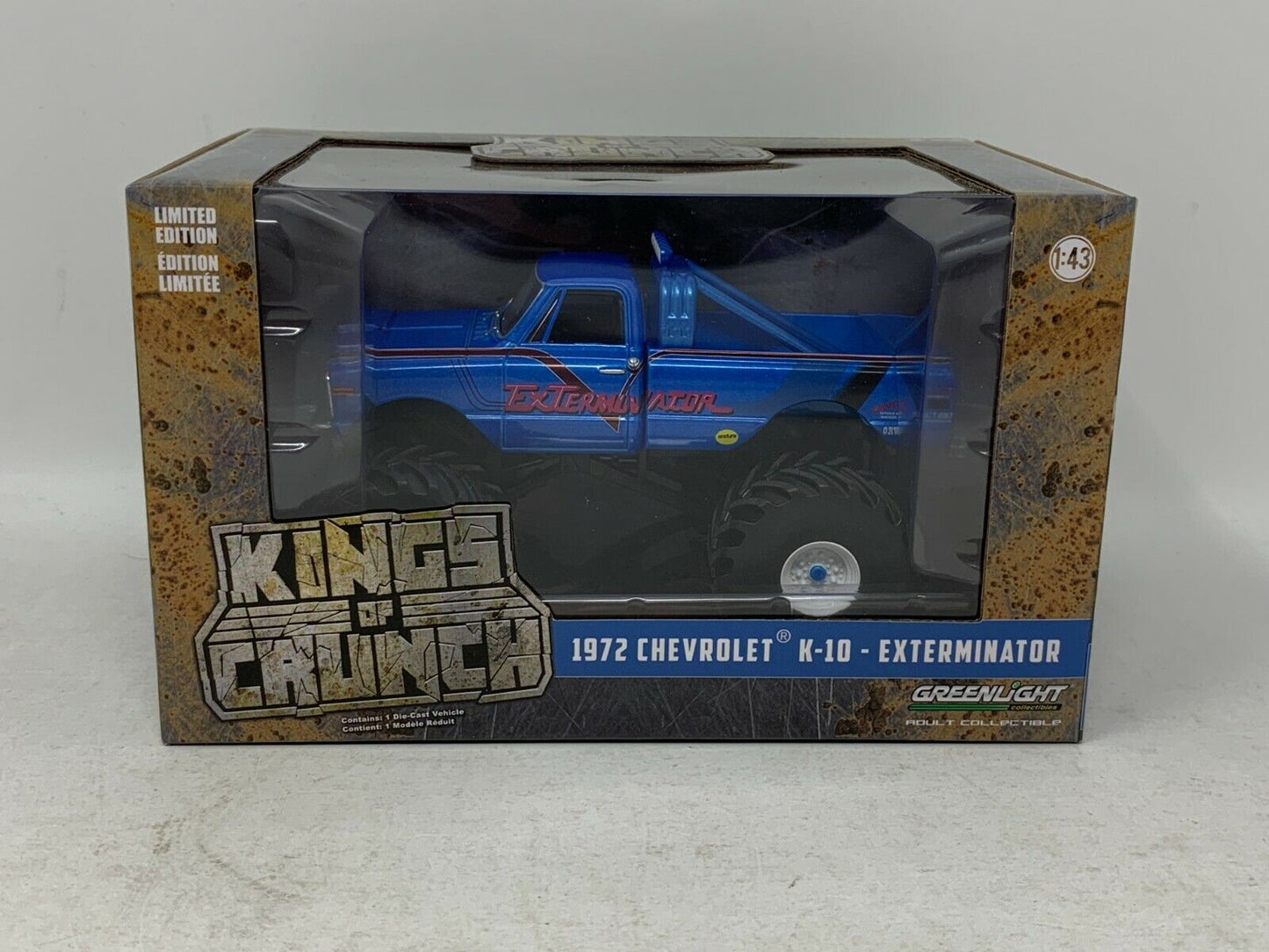 Greenlight Kings of Crunch 1972 Chevrolet K-10 - Exterminator 1:43 Diecast