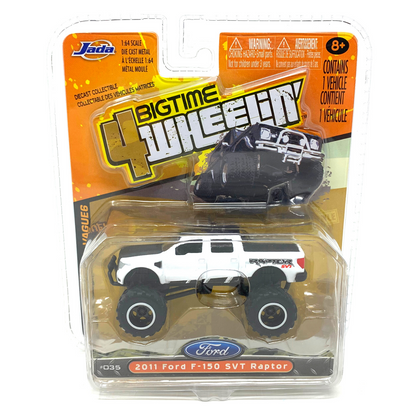 Jada Bigtime 4 Wheelin' 2011 Ford F-150 SVT Raptor 1:64 Diecast