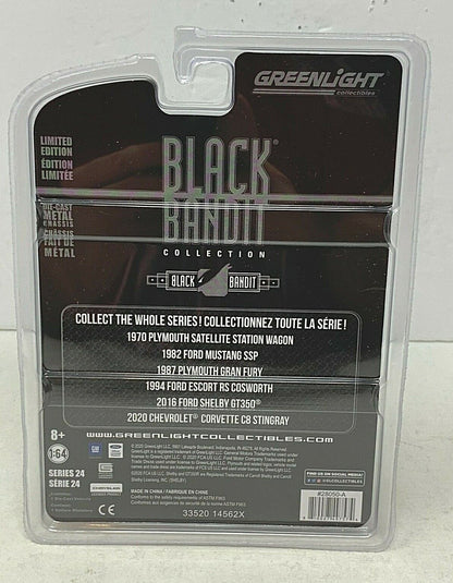 Greenlight Black Bandit Series 24 1970 Plymouth Satellite Wagon 1:64 Diecast