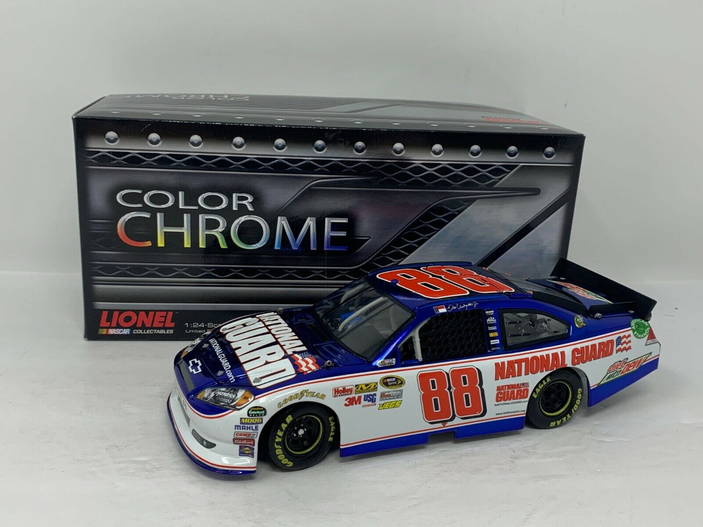 Lionel Nascar #88 Dale Earnhardt Jr. National Guard Chrome Impala 1:24 Diecast