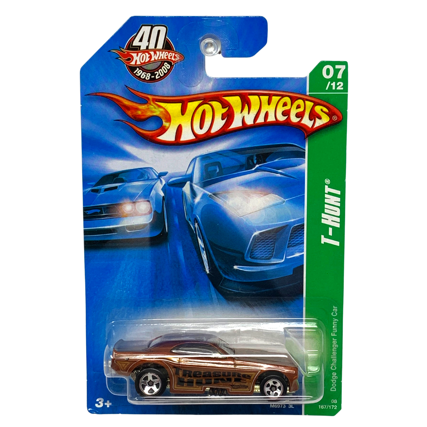 Hot Wheels T-Hunt Dodge Challenger Funny Car 1:64 Diecast