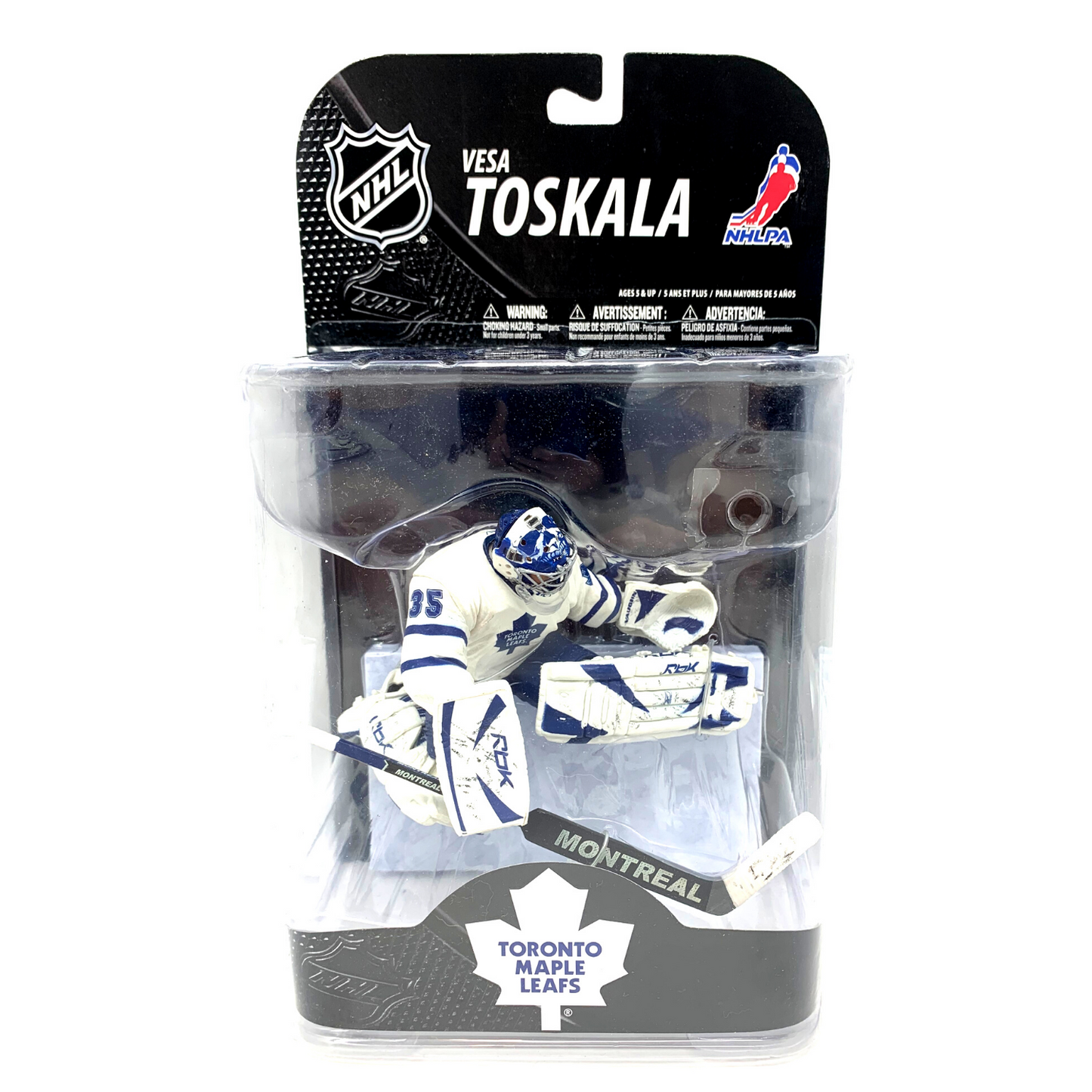 Mcfarlane NHL Vesa Toskala Toronto Maple Leafs White Jersey Series 20 Figure