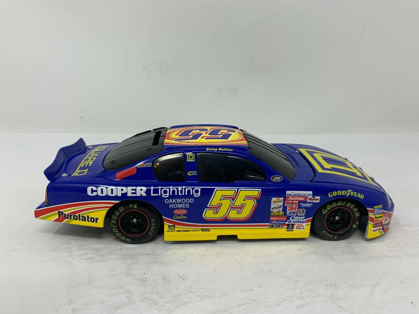 Action Nascar Kenny Wallace #55 Square D Chevy Monte Carlo BANK 1:24 Diecast