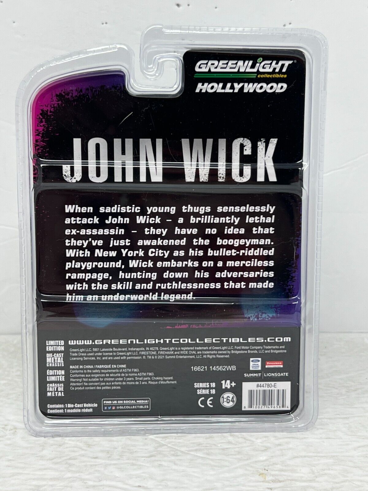Greenlight Hollywood John Wick 2 1969 Ford Mustang Boss 429 1:64 Diecast