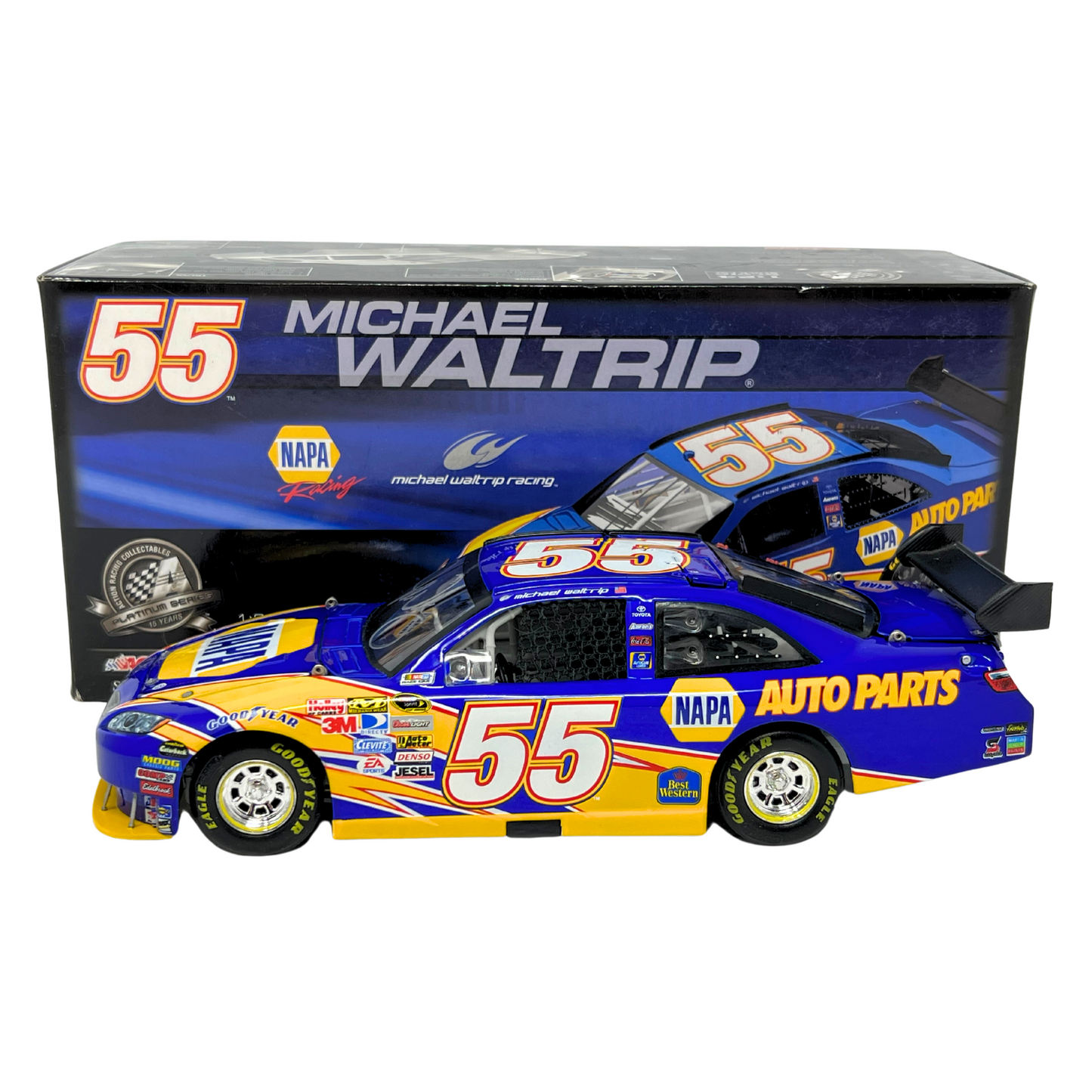 Action Nascar #55 Michael Waltrip NAPA 2008 Camry 1:24 Diecast AUTOGRAPHED