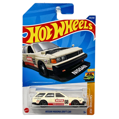 Hot Wheels HW Wagons Nissan Maxima Drift Car JDM 1:64 Diecast White