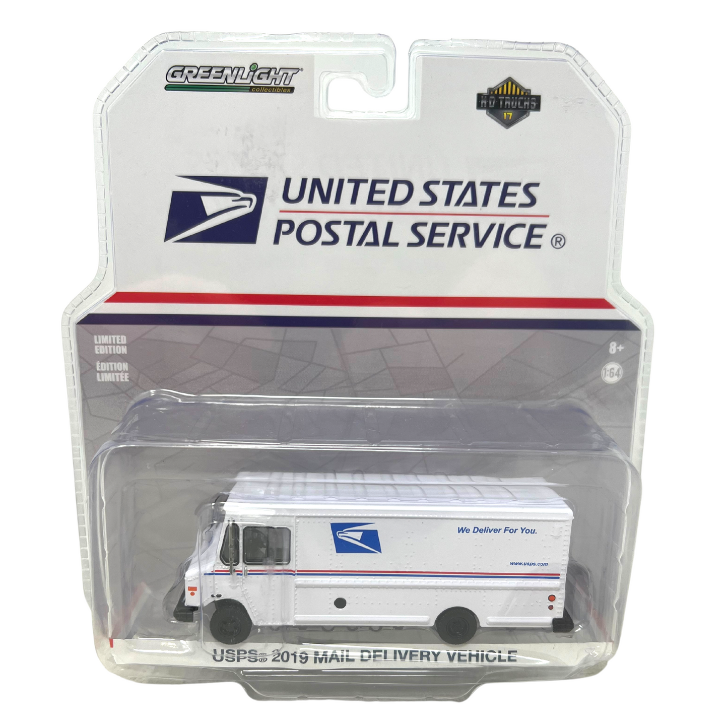 Greenlight HD Trucks Series 17 USPS 2019 Mail Delivery Vehicle 1:64 Diecast