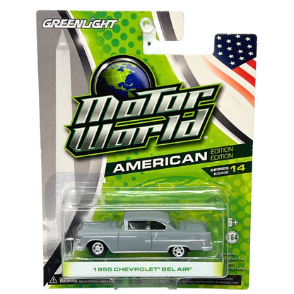 Greenlight Motor World American 1955 Chevrolet Bel Air 1:64 Diecast