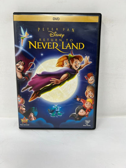 Disney Peter Pan Return to Never Land (DVD, 2013) Good Condition!!!