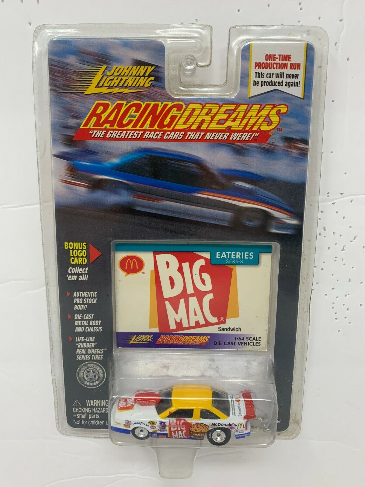 Johnny Lightning Racing Dreams Eateries McDonalds Big Mac Sandwich 1:64 Diecast