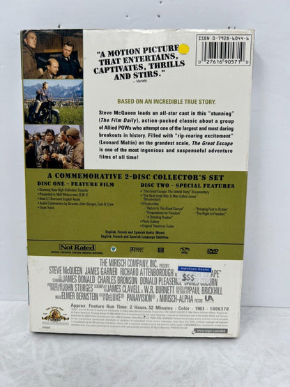 The Great Escape (DVD, 2004) Steve McQueen War Drama Good Condition!!!