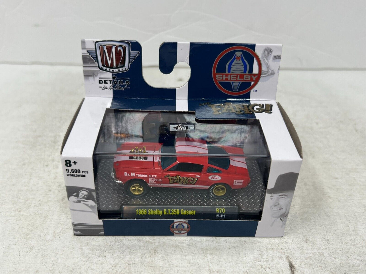 M2 Machines Shelby Fang! 1966 Shelby G.T. 350 Gasser R70 1:64 Diecast