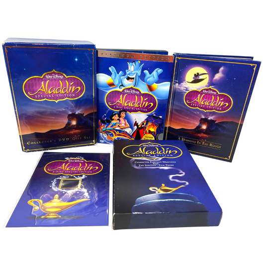 Disney Aladdin Collector's (DVD) Gift Set Movie Boxset Good Condition!!!