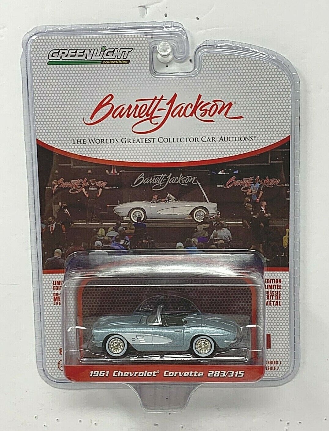 Greenlight Barrett-Jackson 1961 Chevrolet Corvette 283/315 1:64 Diecast